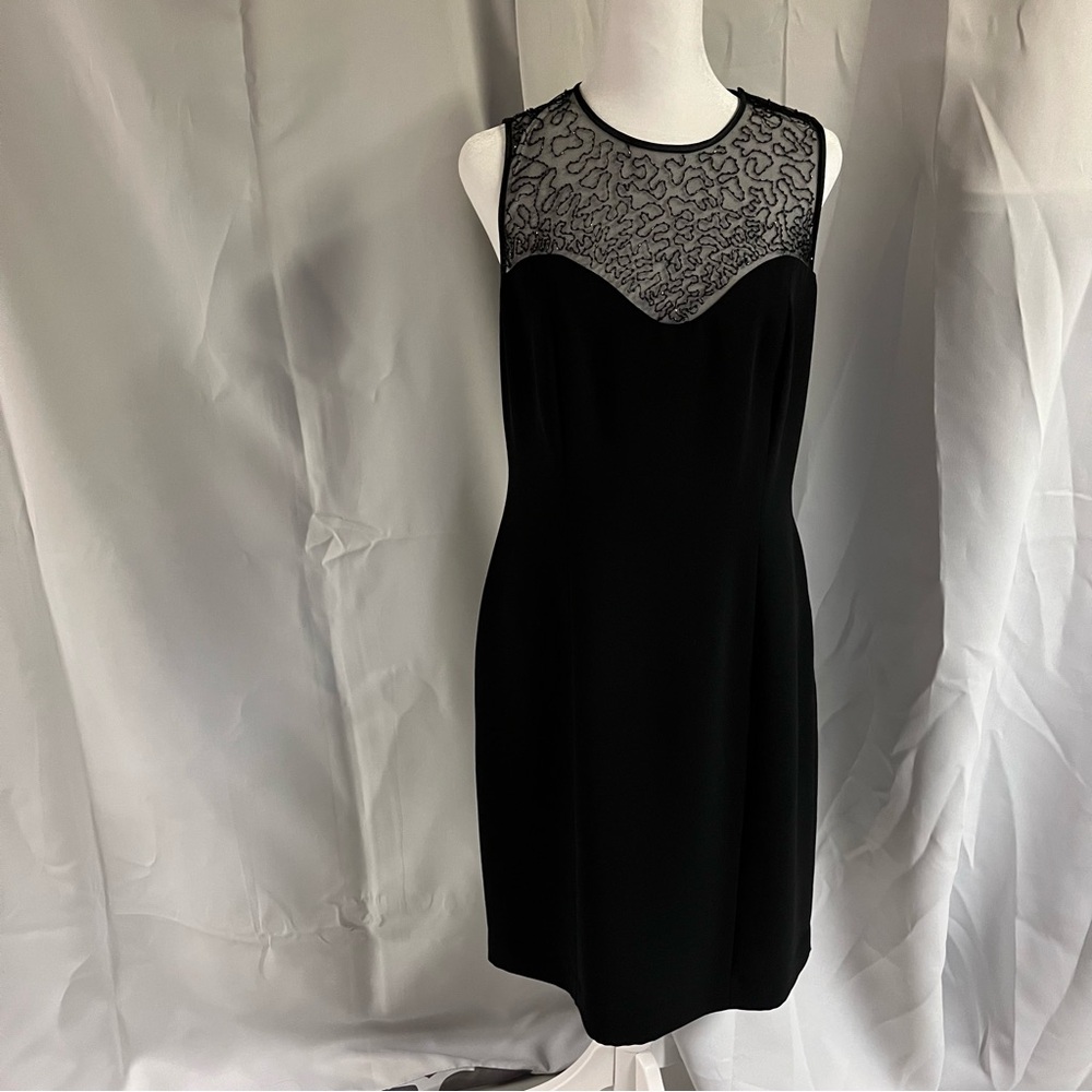 Jones New York NWT Elegant Black Beaded Dress 10